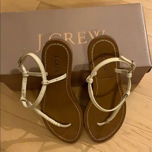 J Crew t-strap sandals size 5